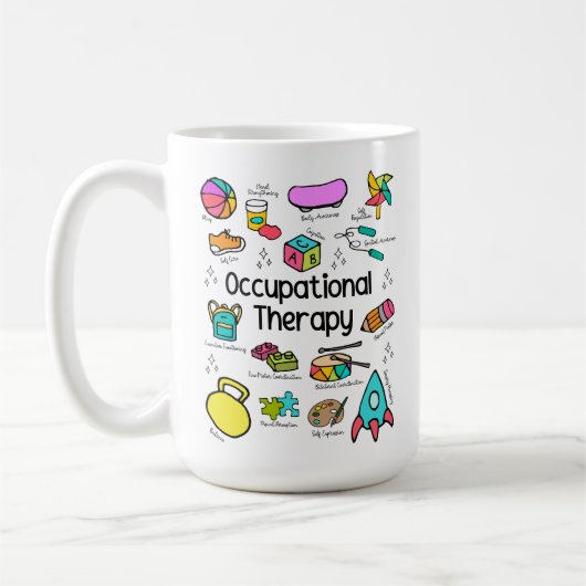 Mug Thérapie professionnelle colorée (Gauche)