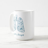 Mug Thérapiste respiratoire floral (Devant gauche)