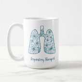 Mug Thérapiste respiratoire floral (Gauche)