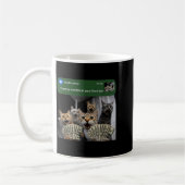 Mug There is motion at front door funny cat motion mem (Gauche)
