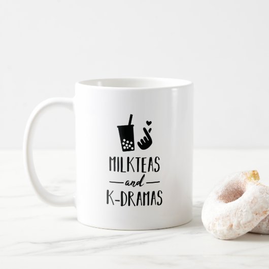 Mug Thés de lait et genre et boisson préférés de (Avec donut)