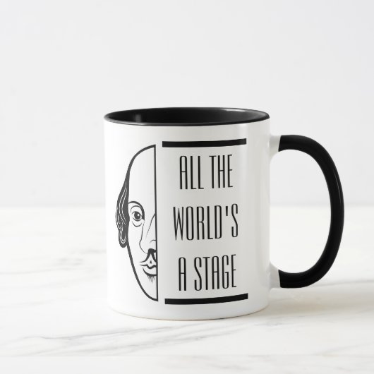 Mug Thespian Shakespeare Citer Toutes Les Scènes Du Mo (Droite)