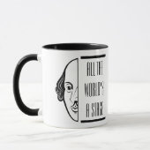 Mug Thespian Shakespeare Citer Toutes Les Scènes Du Mo (Gauche)