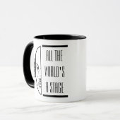Mug Thespian Shakespeare Citer Toutes Les Scènes Du Mo (Devant gauche)