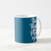 Mug Thick Thighs Pretty Eyes Gym Motivation Quote Work (Devant droit)