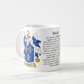 Mug Thiel, l'origine, la signification et la crête (Devant gauche)