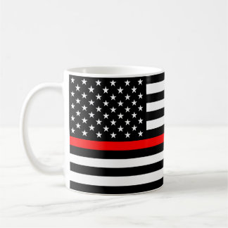 Mug Thin Red Line Flag (United States)