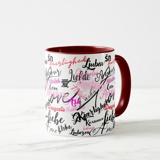 Mug Thing de langues différentes (Devant droit)