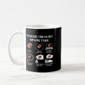 Mug Things I Do In My Spare Time Football Lover Funny  (Gauche)