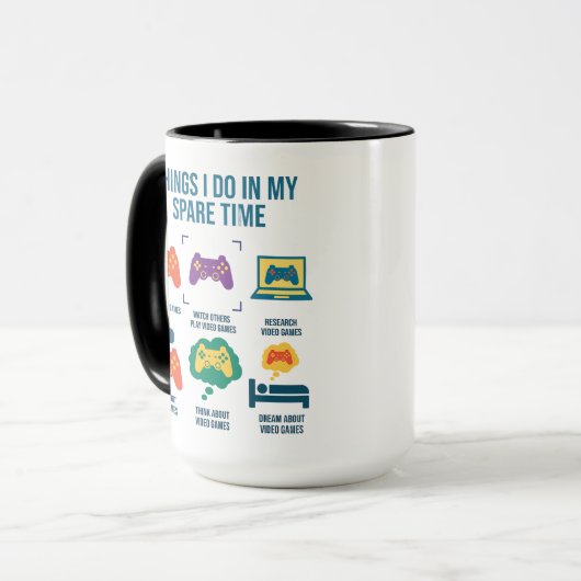 Mug Things I Do In My Spare Time | Funny Gamer (Devant gauche)