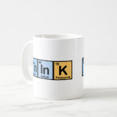 Mug Think a fait des éléments (Devant gauche)