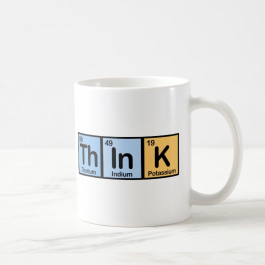 Mug Think a fait des éléments (Droite)