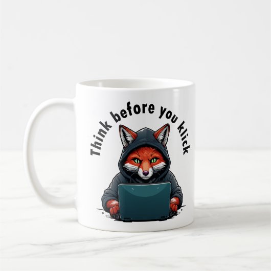 Mug Think before you click - Cyber Security (Gauche)