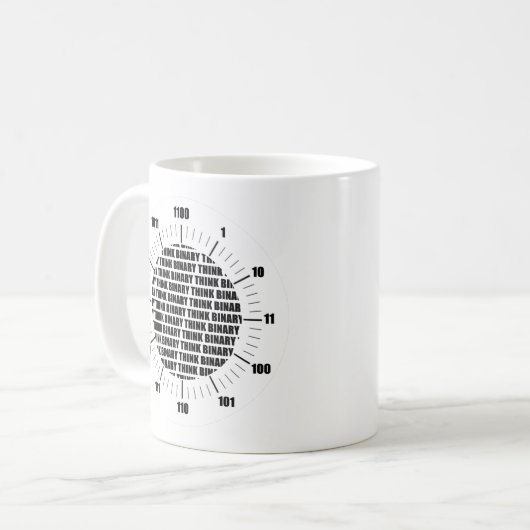 Mug Think Binary Clock (Devant gauche)