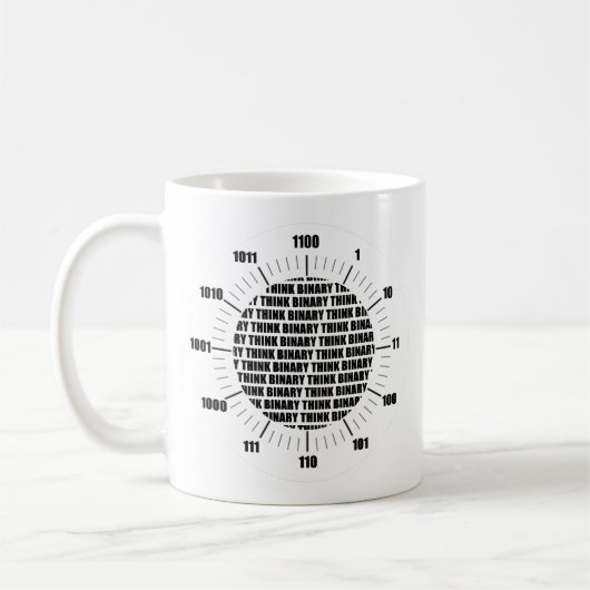 Mug Think Binary Clock (Gauche)