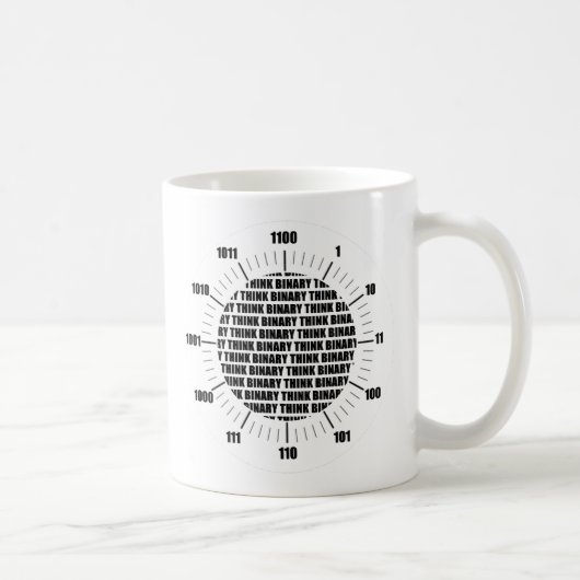 Mug Think Binary Clock (Droite)