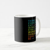 Mug Think Sitive Affirmation Insrational Motivational  (Devant droit)