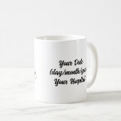 Mug Third 3 Year Anniversary with Personalization (Devant droit)