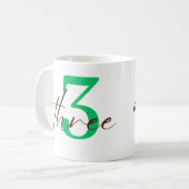 Mug Third 3 Year Anniversary with Personalization (Devant gauche)