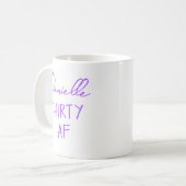 Mug THIRTY AF 30th Birthday Funny Personalized (Devant gauche)