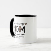Mug This Awesome Mom Leopard Mama Era Artwork (Devant gauche)