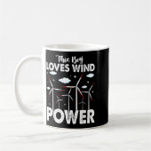 Mug This Boy Loves Wind Wer, Windmill Turbine Technici (Gauche)