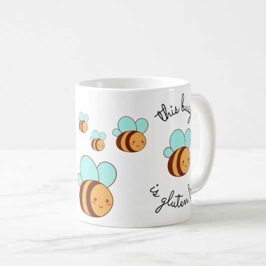 Mug This Busy Bee is Gluten Free (Devant droit)