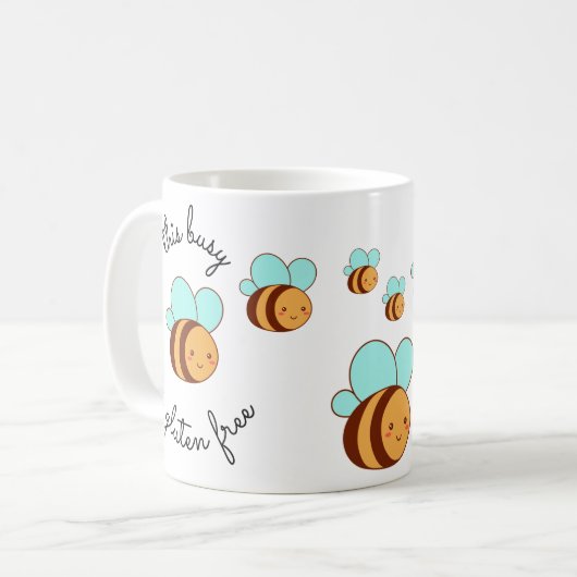 Mug This Busy Bee is Gluten Free (Devant gauche)