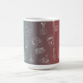 Mug This charming tea and coffee doodle pattern featur (Centre)