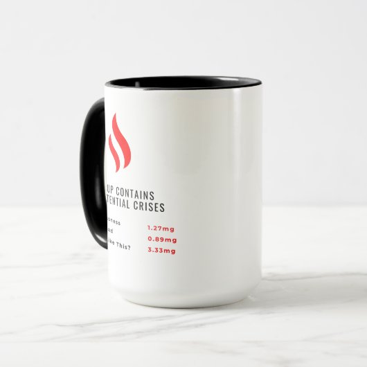 Mug This Cup Contains 3 Existential Crises (Devant gauche)