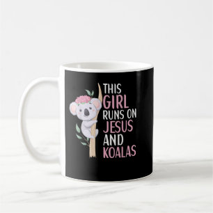 Mug This Grandma Runs On Coffee And Jesus God Religiou
