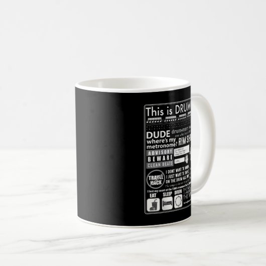 Mug This Is Drumline - Funny Drum Line Sayings _ Memes (Devant droit)