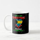 Mug This Is My Christmas Lights Love Bahamas Flag Paja (Gauche)