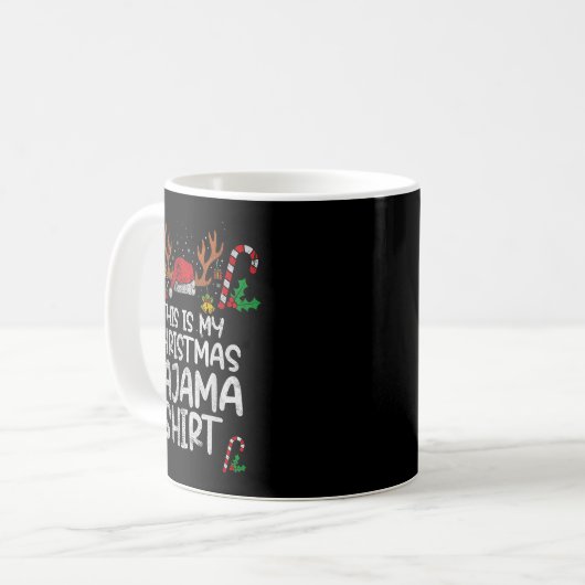 Mug This Is My Christmas Pajama Funny Xmas Pjs Men Wom (Devant gauche)