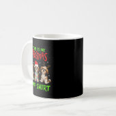 Mug This Is My Christmas Pajama Shirt Shih Tzu Dog Fun (Devant gauche)