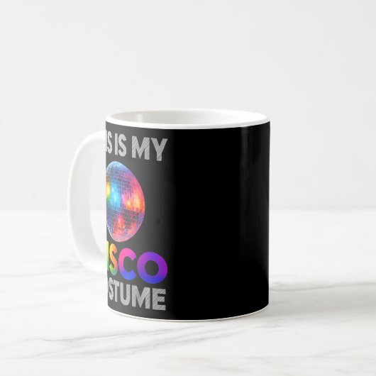 Mug This Is My Disco Costume Ball Graphic 1970s Funky (Devant gauche)