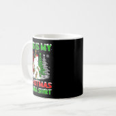 Mug This Is My Pajama Shirt Bigfoot Xmas Tree Plaid Ch (Devant gauche)