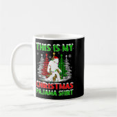 Mug This Is My Pajama Shirt Bigfoot Xmas Tree Plaid Ch (Gauche)