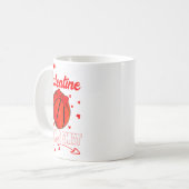 Mug This Is My Valentines Basketball Pajama For Kids B (Devant gauche)