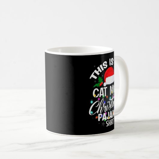 Mug This Is The Cat Mom Christmas Pajama Shirt Men Wom (Devant droit)