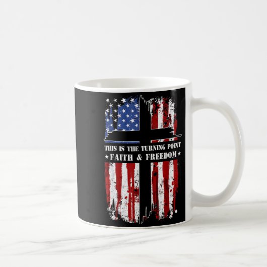 Mug This Is The Turning Int Patriotic Christian Faith (Droite)