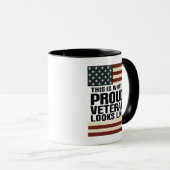 Mug This Is What A Proud Veteran Looks Like - Veterans (Devant droit)