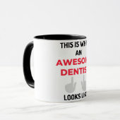 Mug This Is What An Awesome Dentist Looks Like 2 (Devant gauche)