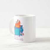 Mug This Little Light: Dumpster Fire Design (Devant gauche)