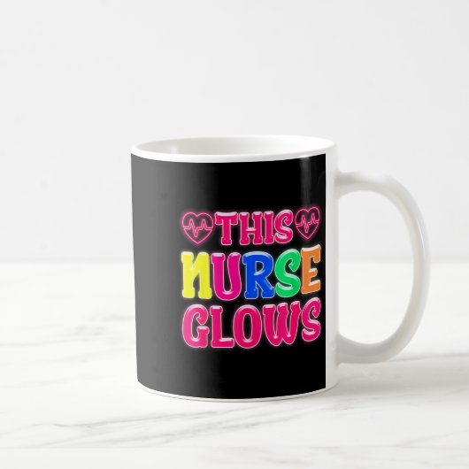 Mug This Nurse Glows Nursing Glow Retro  (Droite)