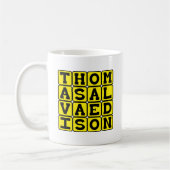Mug Thomas Alva Edison, inventeur américain (Gauche)