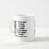 Mug Thomas Edison non échoué 10.000 manières ne (Devant gauche)