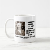 Mug Thomas Edison non échoué 10.000 manières ne (Gauche)