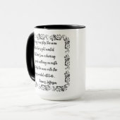 Mug Thomas Jefferson Cite Rien Ne Peut Arrêter L'Homme (Devant gauche)
