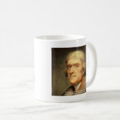 Mug Thomas Jefferson "Honnêteté" Citation de sagesse (Devant droit)